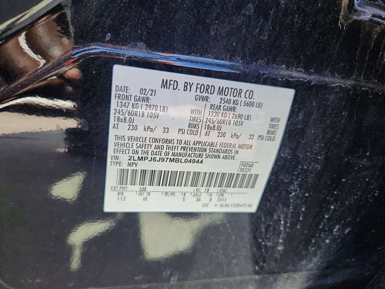 2021 Lincoln Nautilus - zdjęcie 13