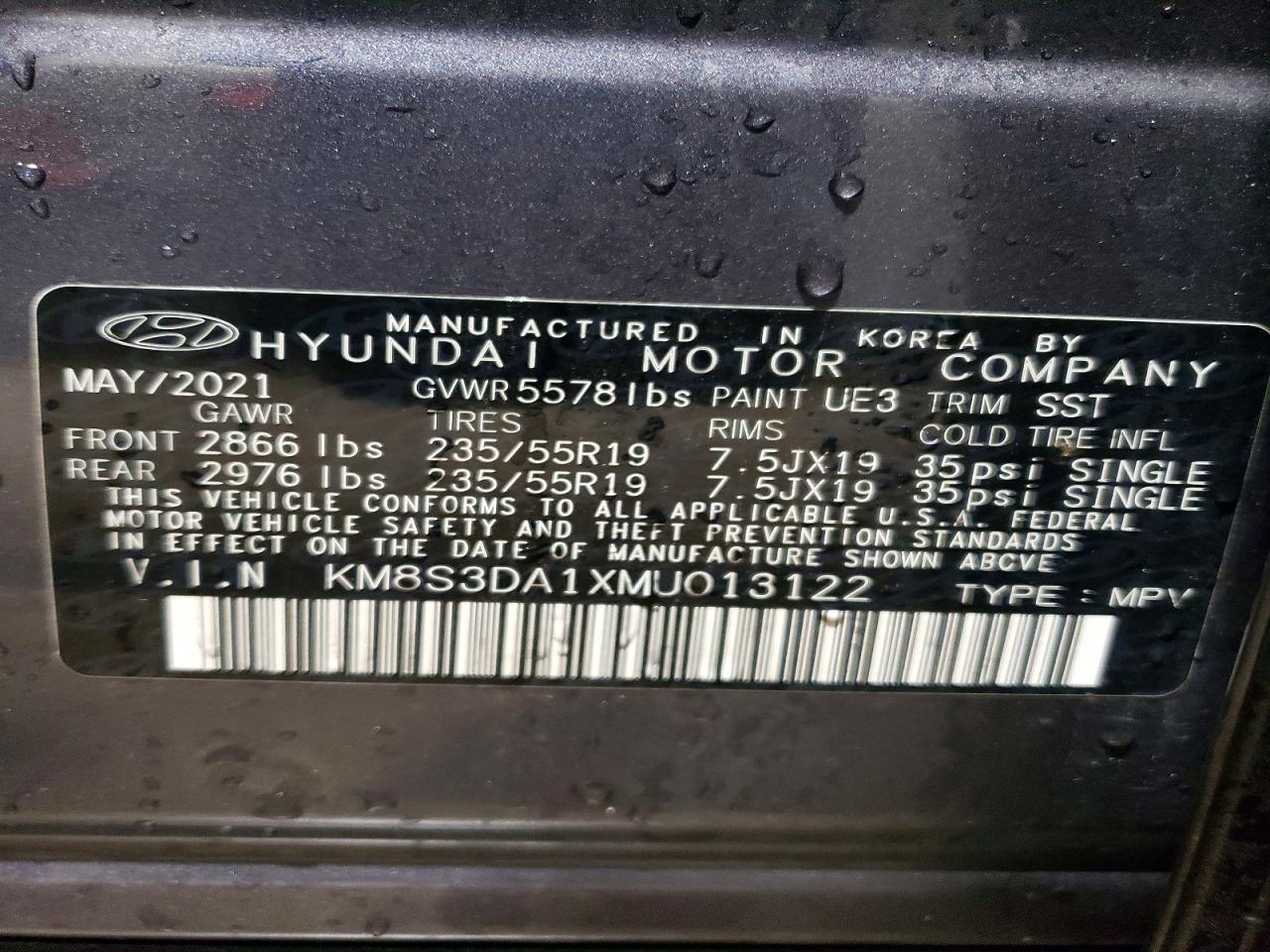 2021 Hyundai Santa Fe Sel Premium - zdjęcie 13