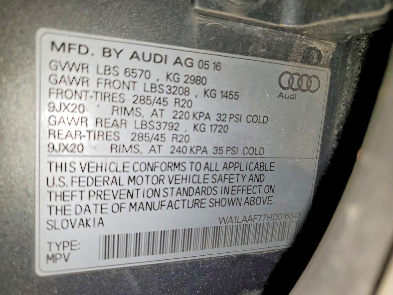 2017 Audi Q7 Premium Plus - zdjęcie 13