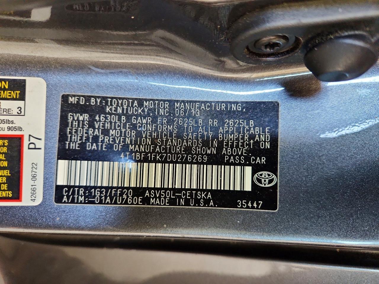 2013 Toyota Camry Se - zdjęcie 12