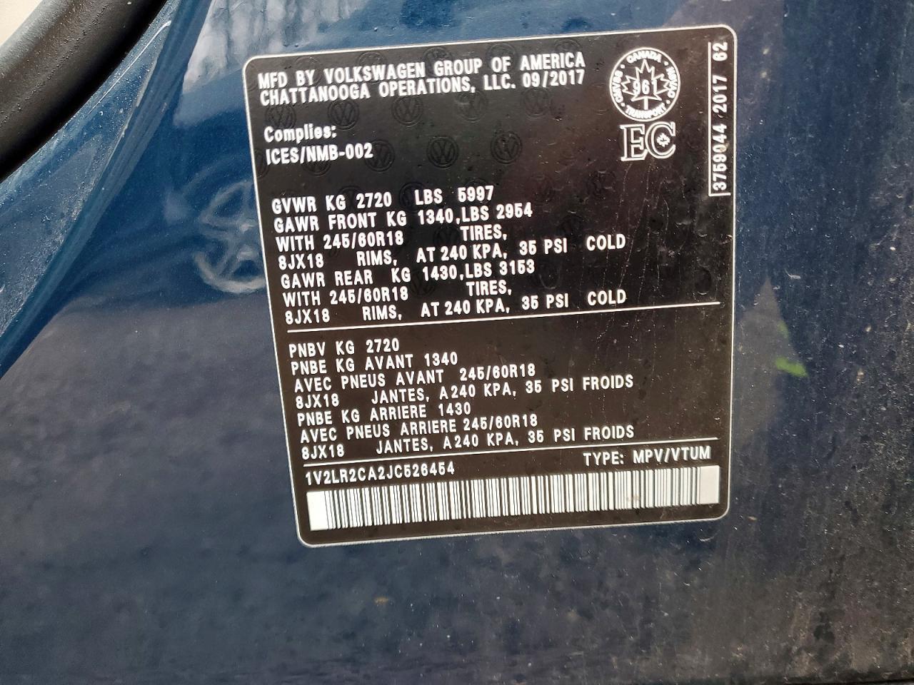 2018 Volkswagen Atlas Se - zdjęcie 13