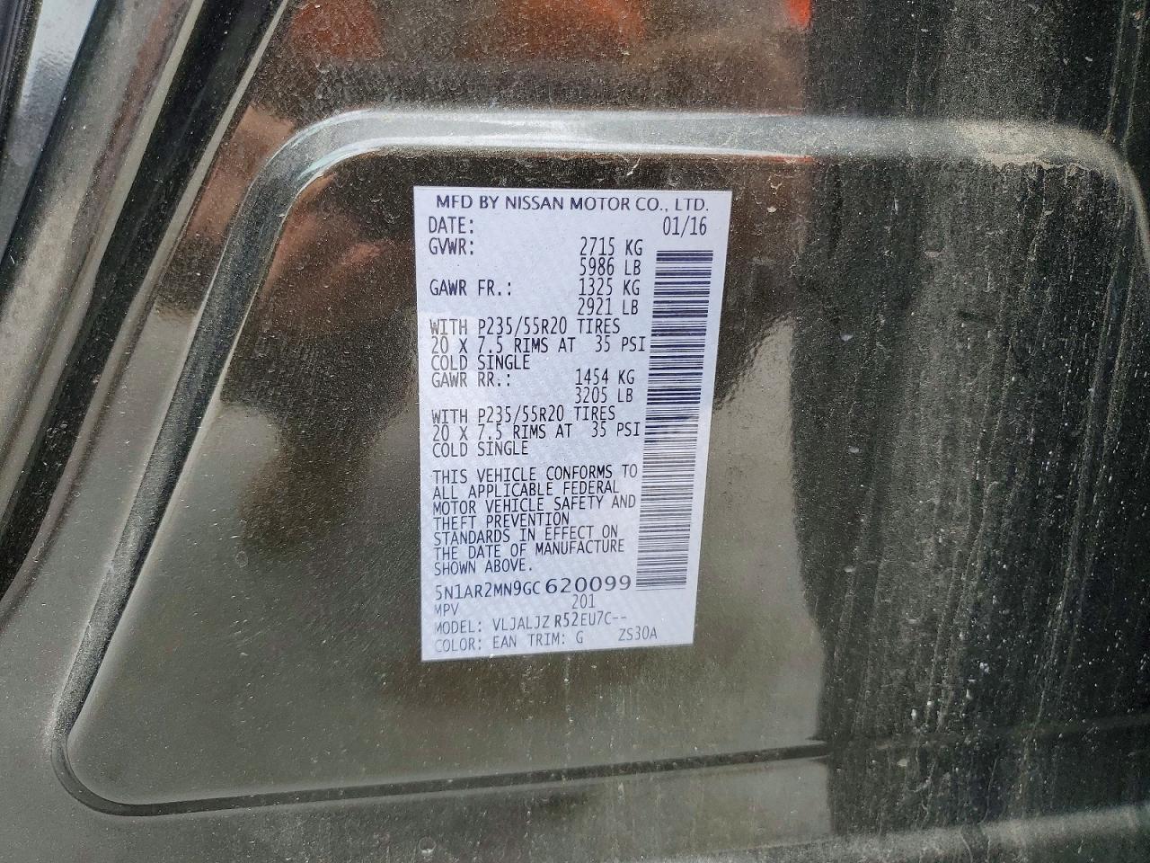 2016 Nissan Pathfinder Platinum - zdjęcie 13