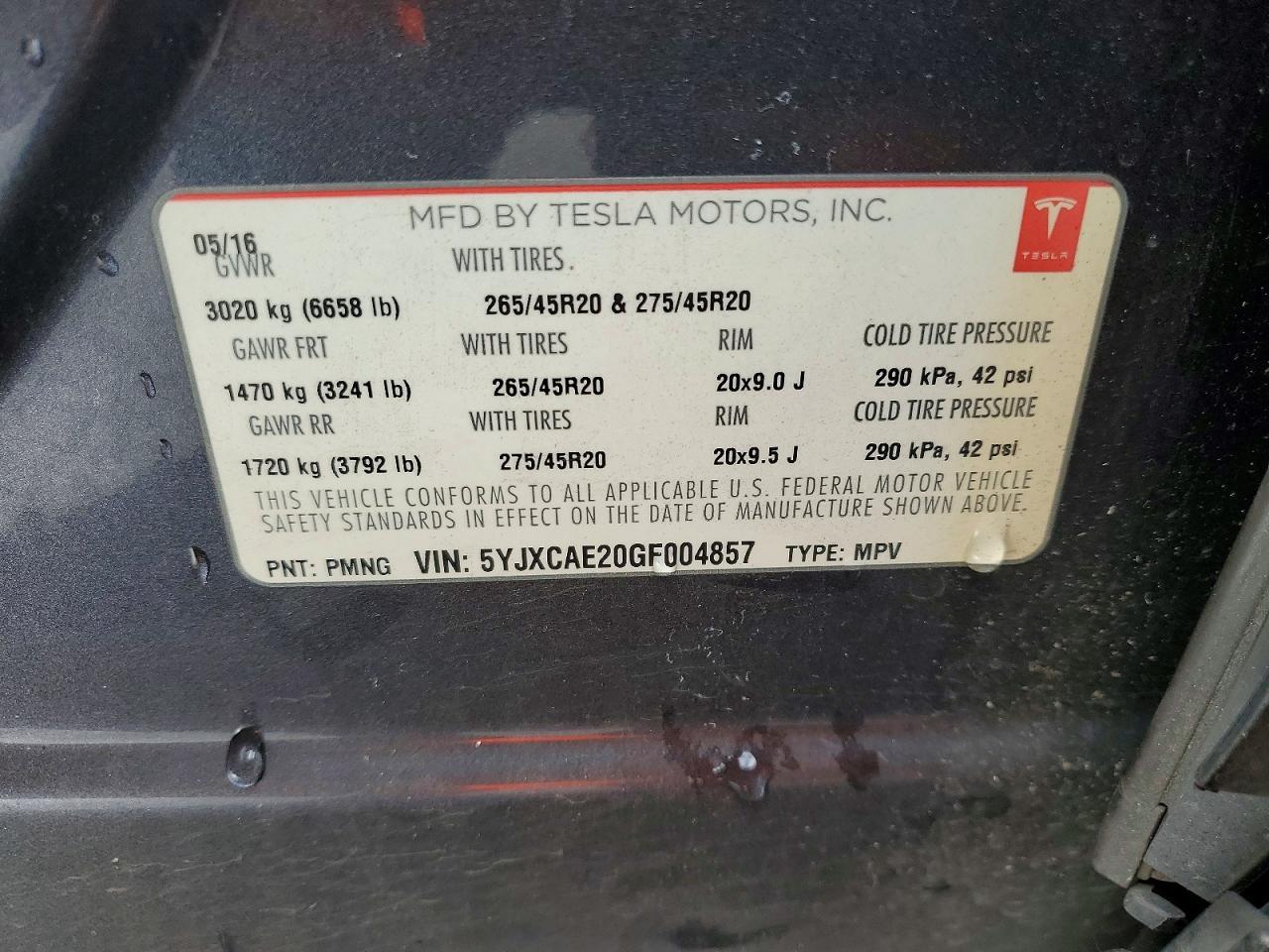 2016 Tesla Model X - zdjęcie 14