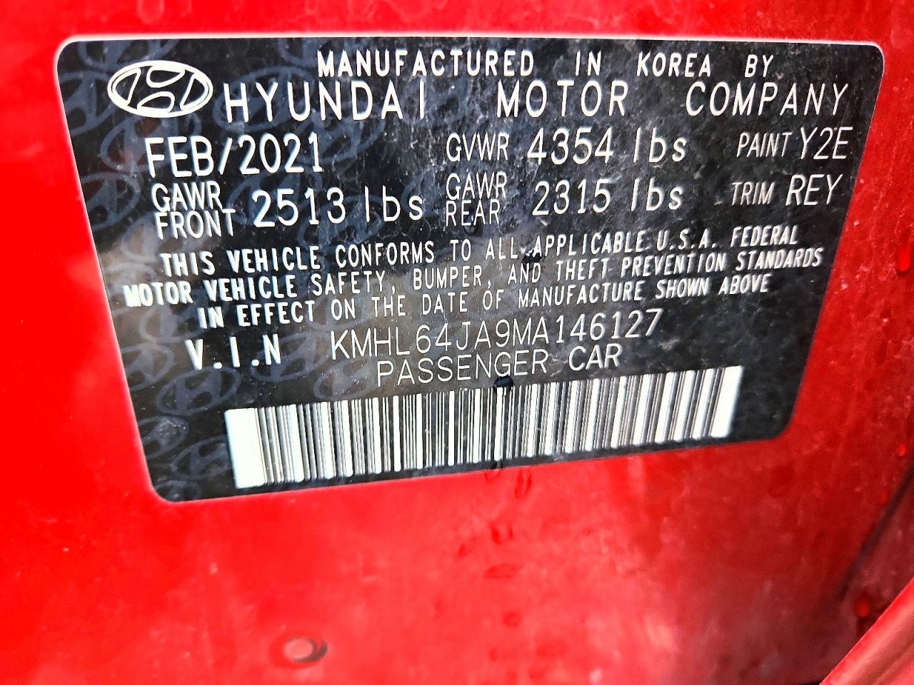 2021 Hyundai Sonata Sel - zdjęcie 13