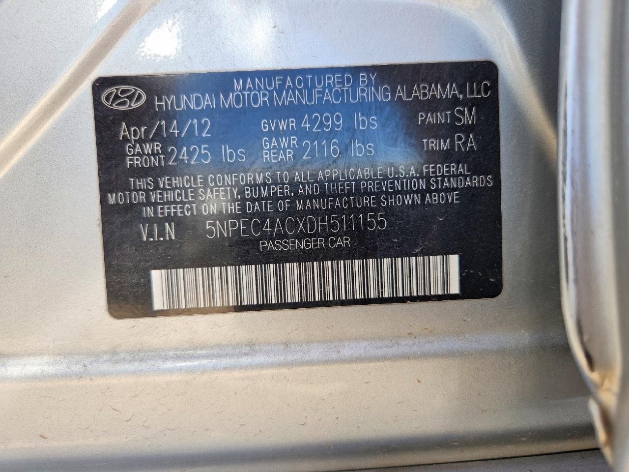 2013 Hyundai Sonata Se - zdjęcie 12