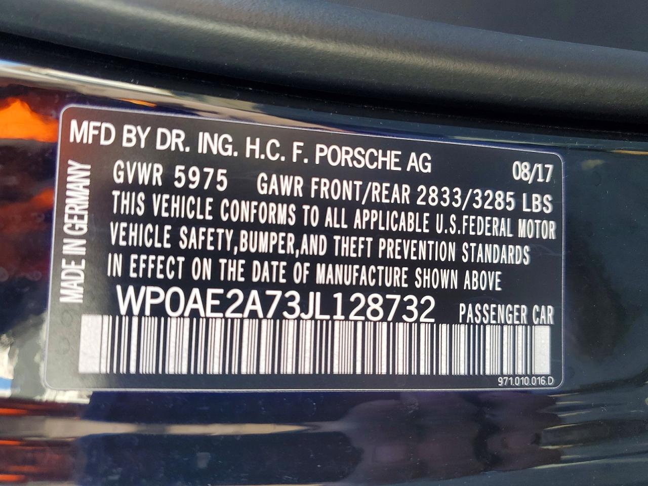2018 Porsche Panamera 4 E-Hybrid - zdjęcie 13