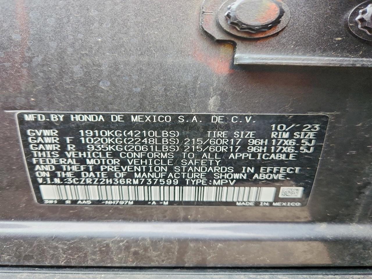 2024 Honda Hr-V Lx - zdjęcie 13