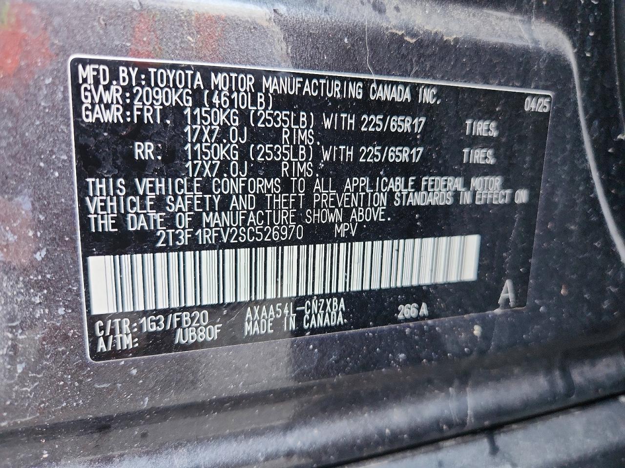 2025 Toyota Rav4 Le - zdjęcie 13