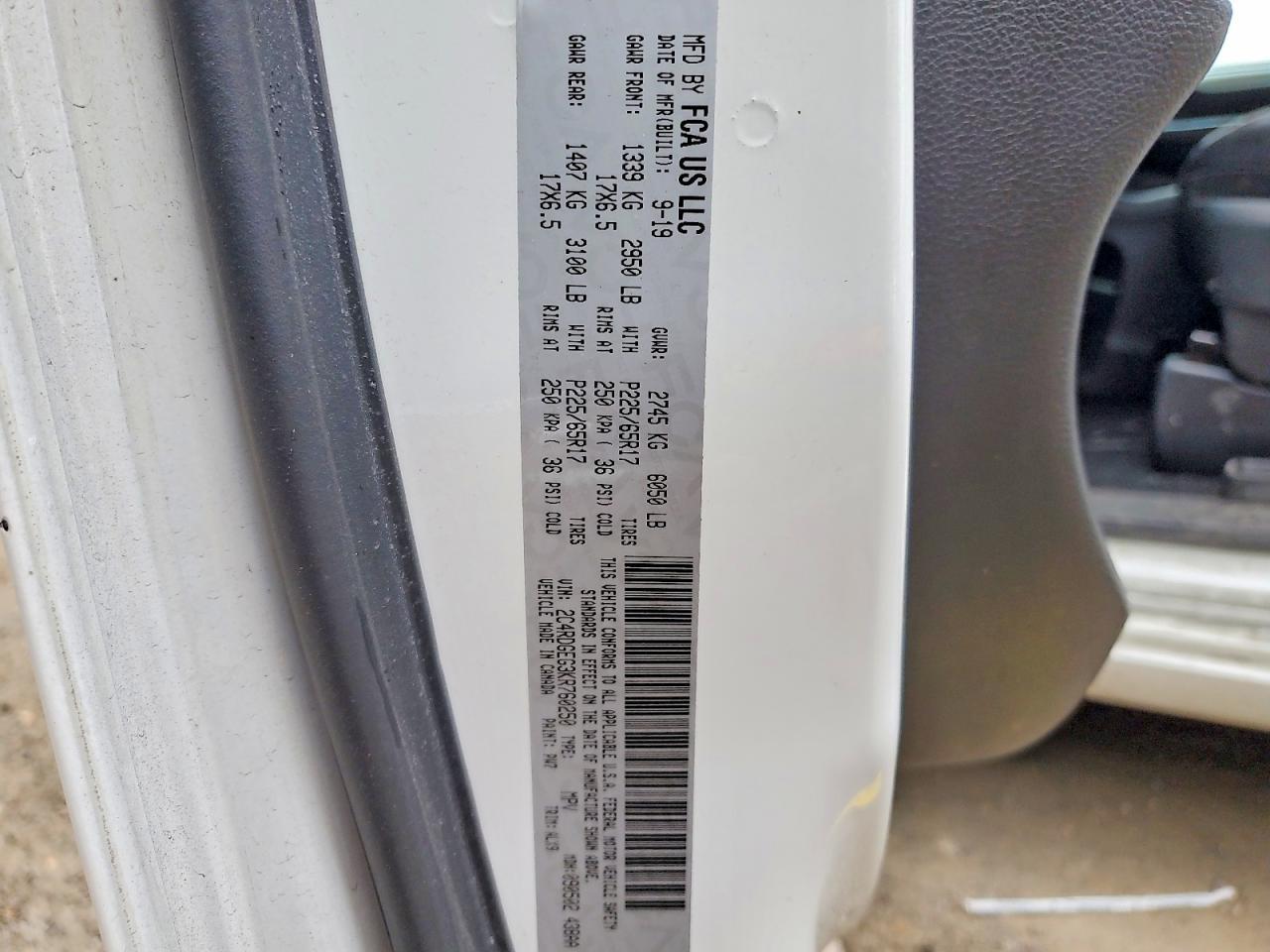 2019 Dodge Grand Caravan Gt - zdjęcie 14