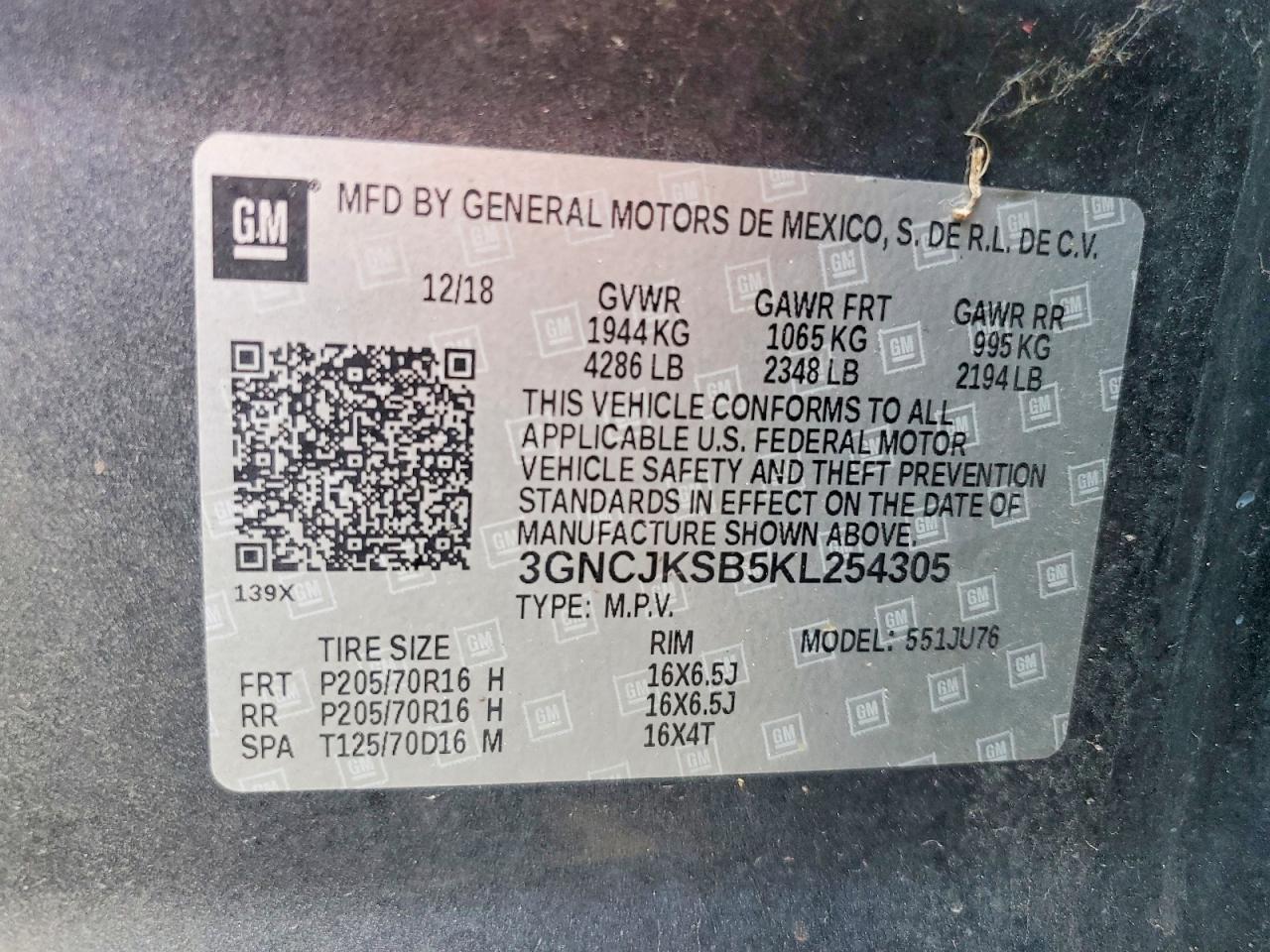 2019 Chevrolet Trax Ls - zdjęcie 13