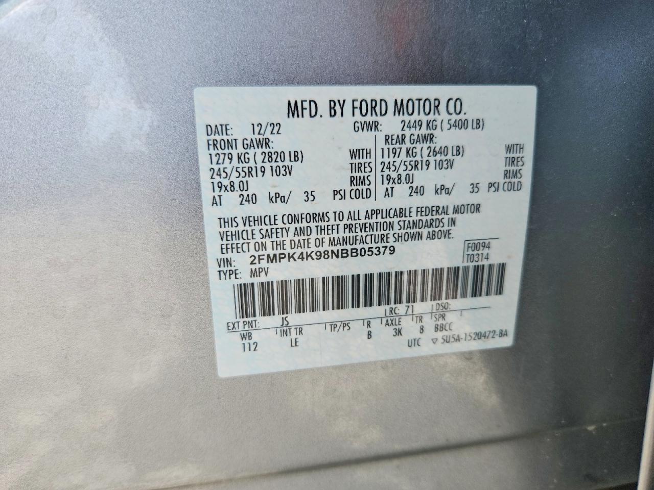 2022 Ford Edge Titanium - zdjęcie 13