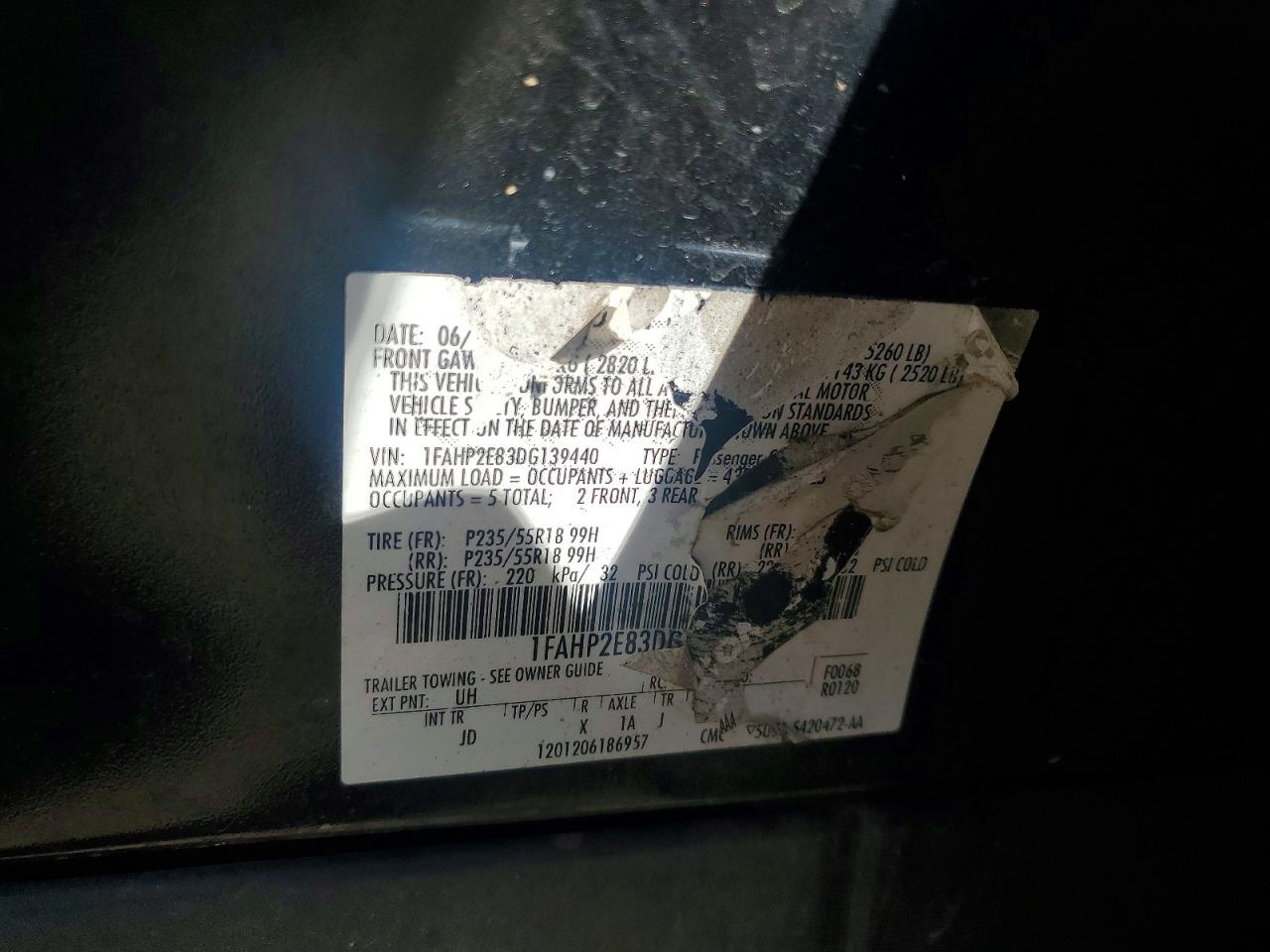 2013 Ford Taurus Sel - zdjęcie 12