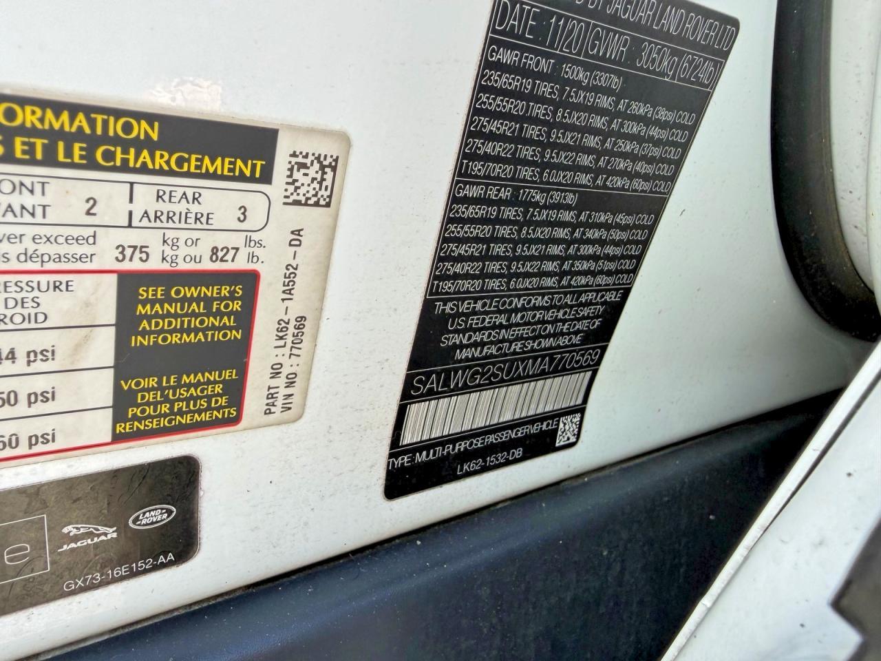 2021 Land Rover Range Rover Sport Se - zdjęcie 10