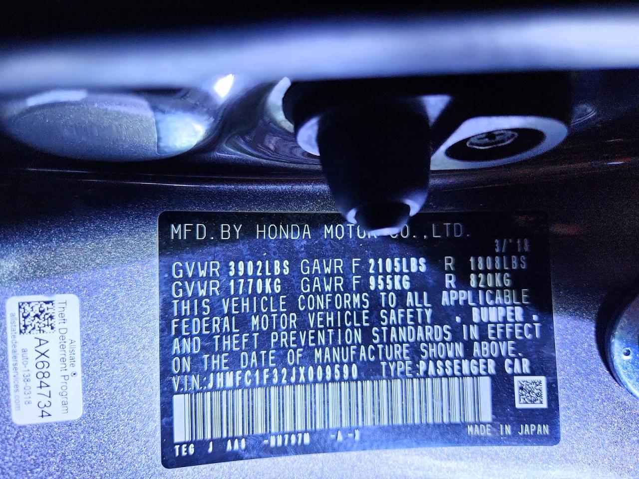 2018 Honda Civic Ex - zdjęcie 14