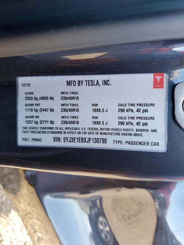 2018 Tesla Model 3 - zdjęcie 12