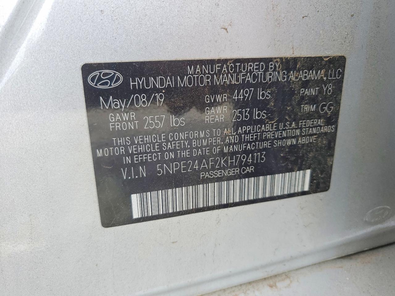 2019 Hyundai Sonata Se - zdjęcie 12