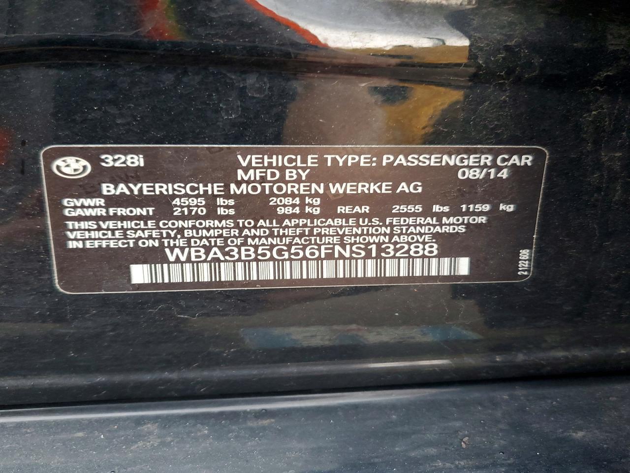 2015 BMW Seria 3 328i - zdjęcie 12