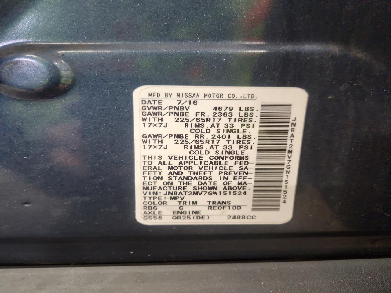 2016 Nissan Rogue S - zdjęcie 13