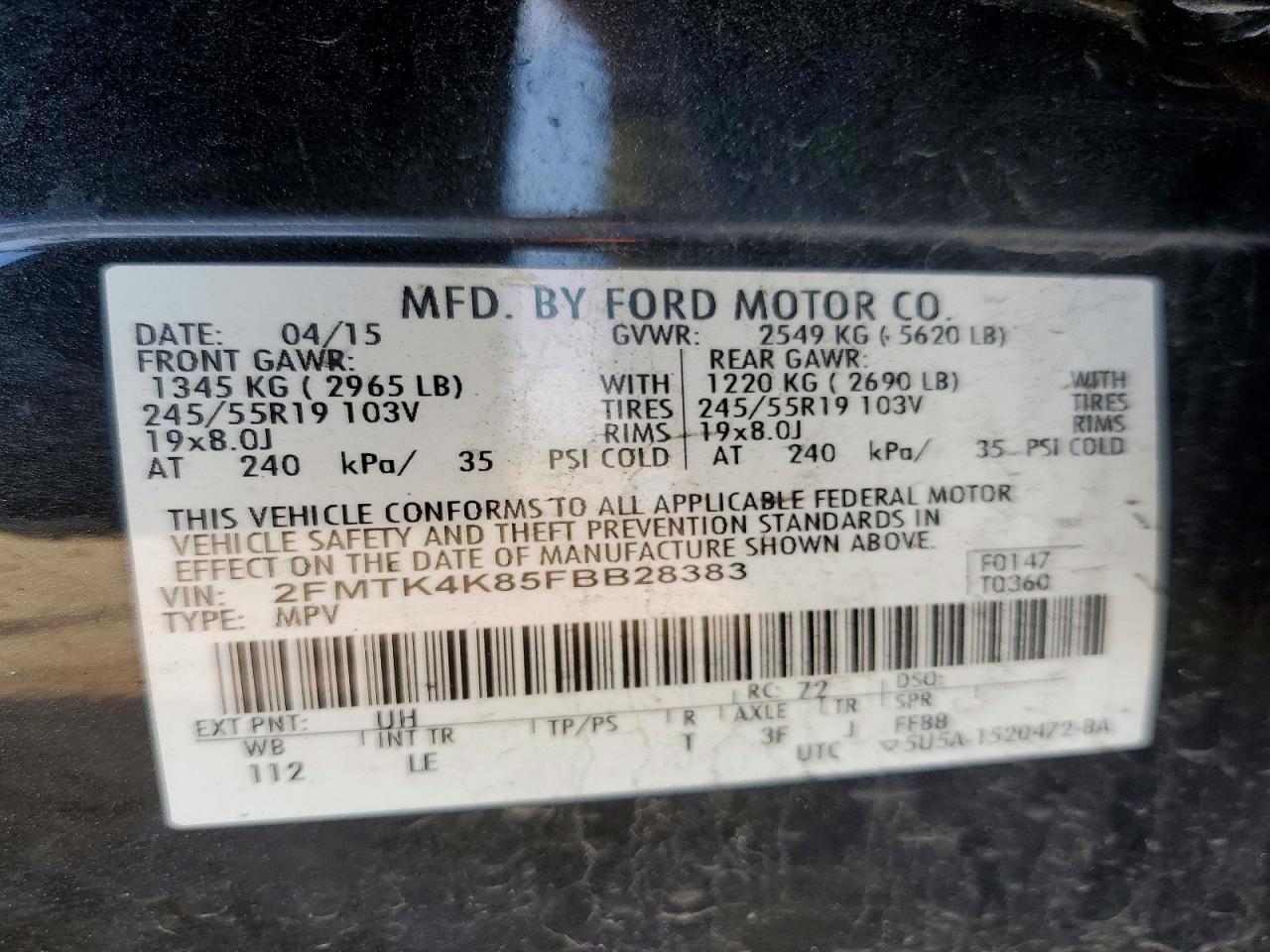 2015 Ford Edge Titanium - zdjęcie 13