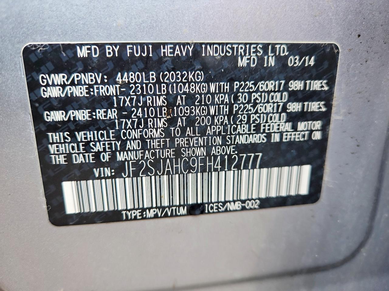 2015 Subaru Forester 2.5I Limited - zdjęcie 13