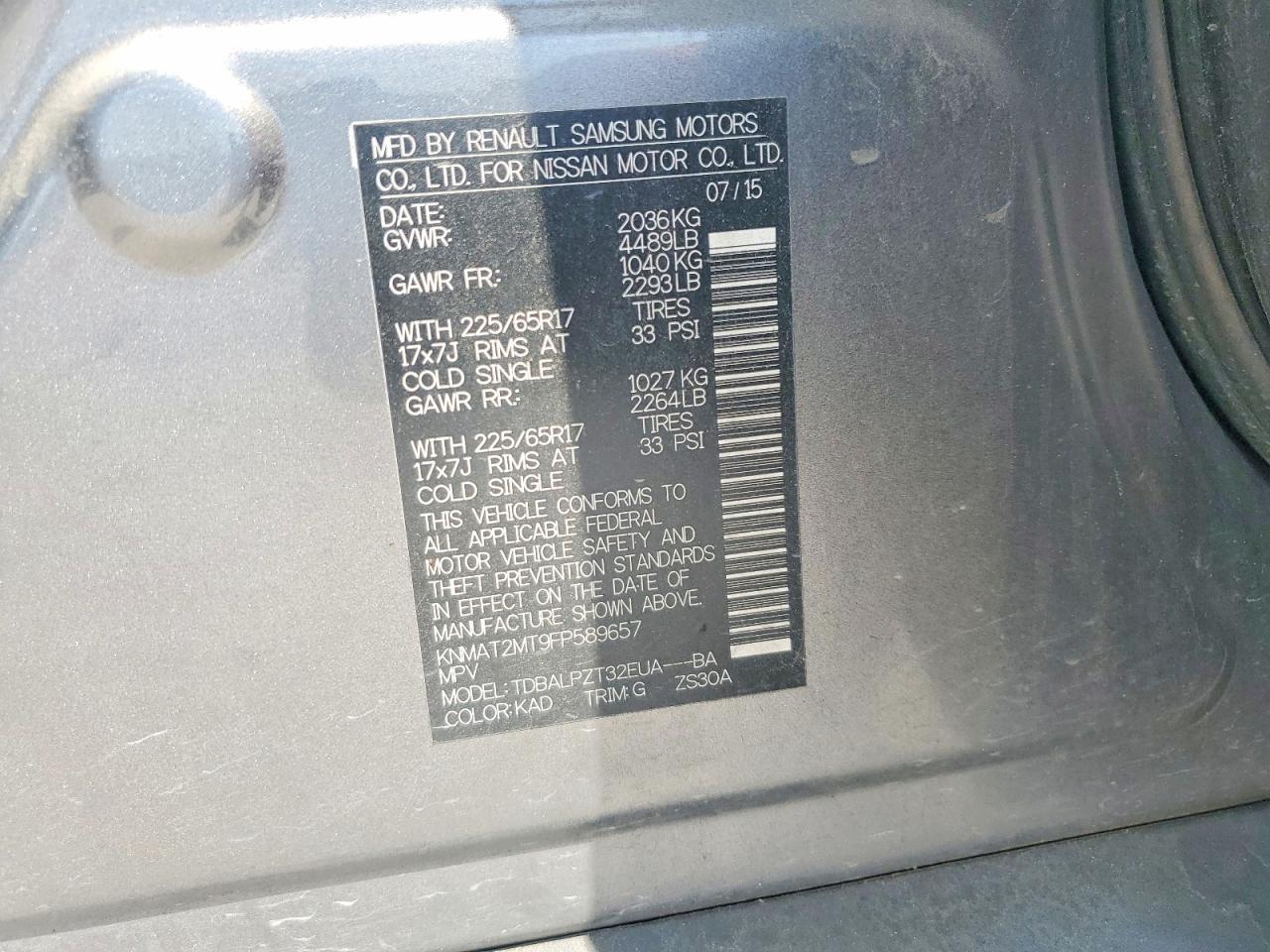 2015 Nissan Rogue S - zdjęcie 13