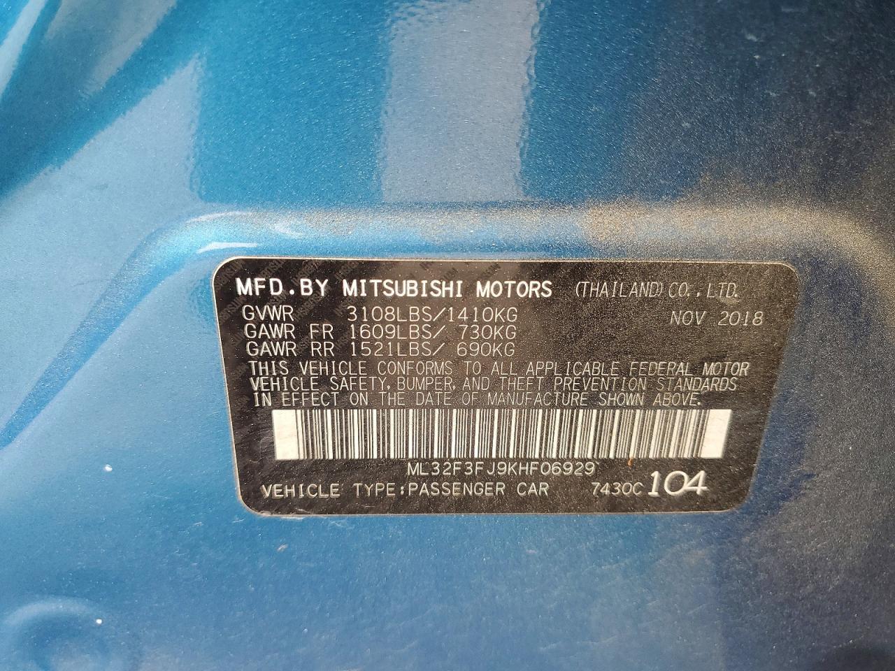 2019 Mitsubishi Mirage G4 Es - zdjęcie 12