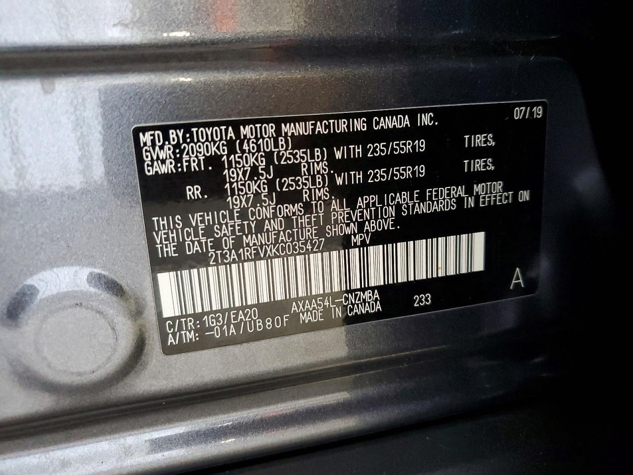 2019 Toyota Rav4 Xle Premium - zdjęcie 13