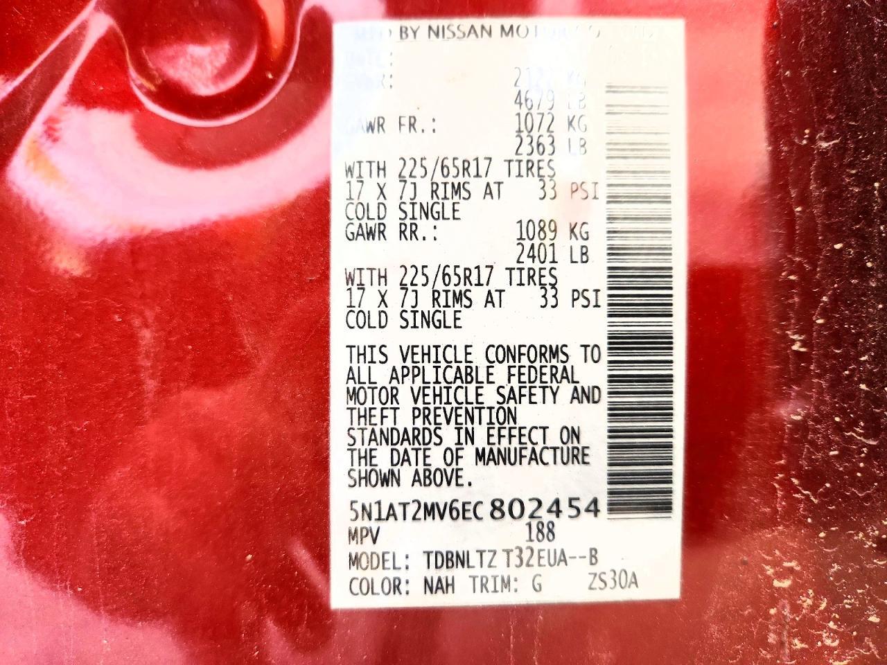 2014 Nissan Rogue Sv - zdjęcie 13