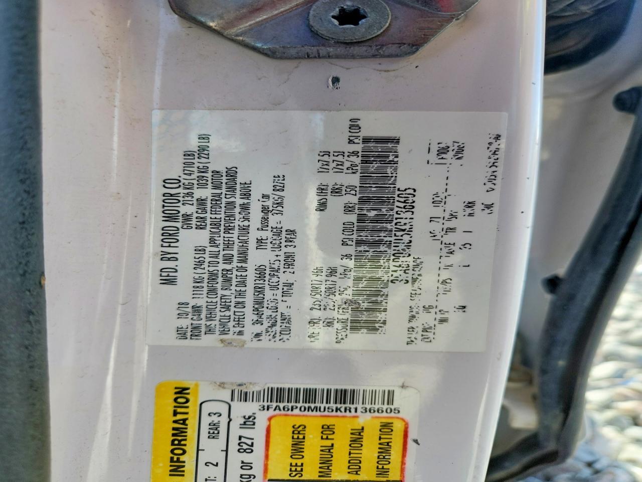 2019 Ford Fusion Sel - zdjęcie 12