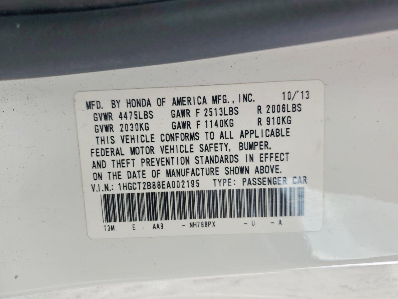2014 Honda Accord Exl - zdjęcie 12