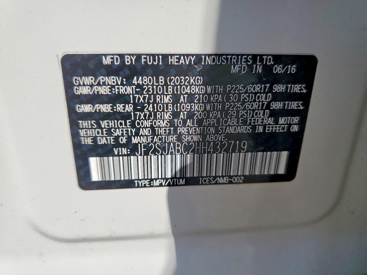 2017 Subaru Forester 2.5I - zdjęcie 13
