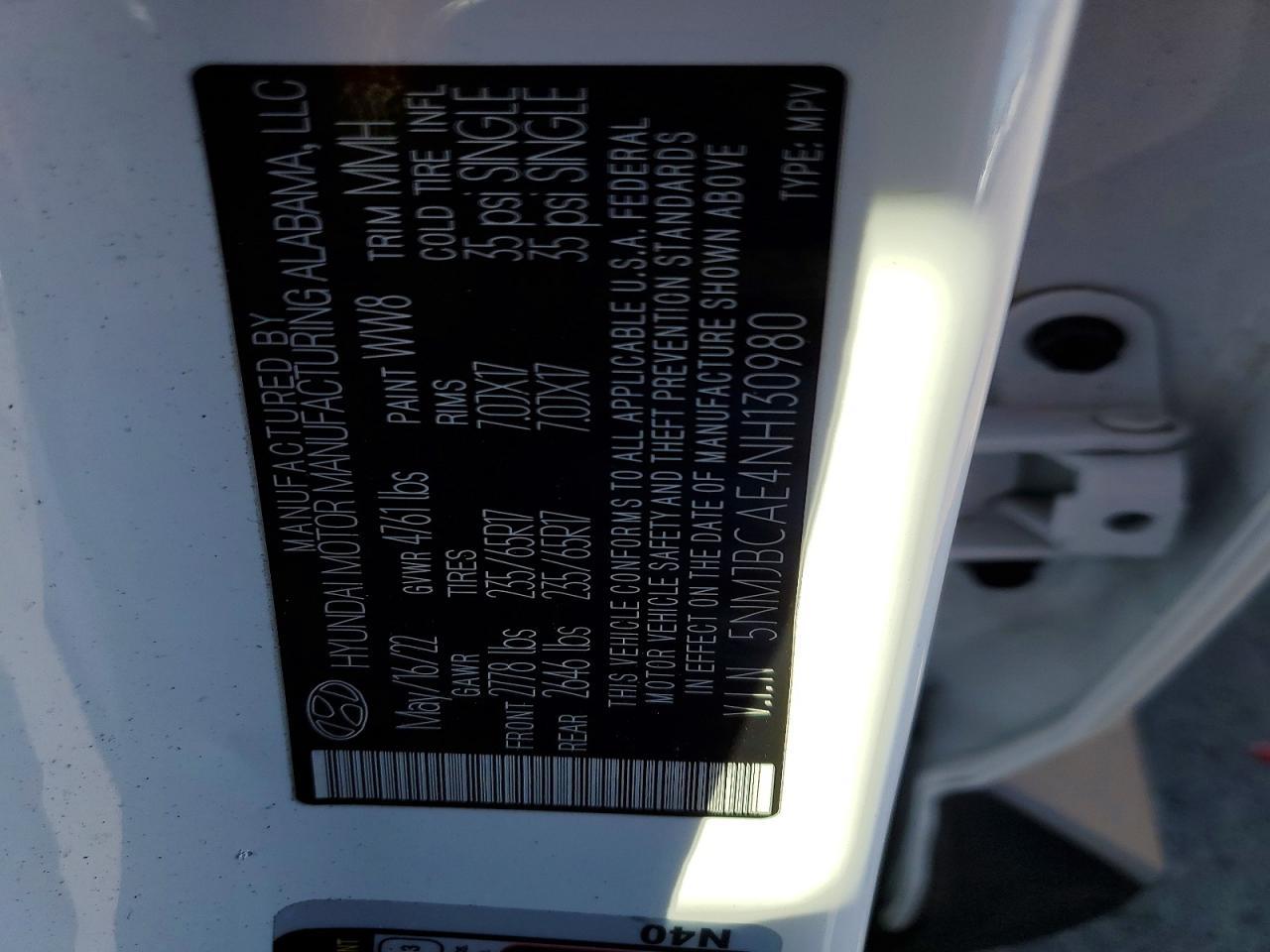 2022 Hyundai Tucson Sel - zdjęcie 12