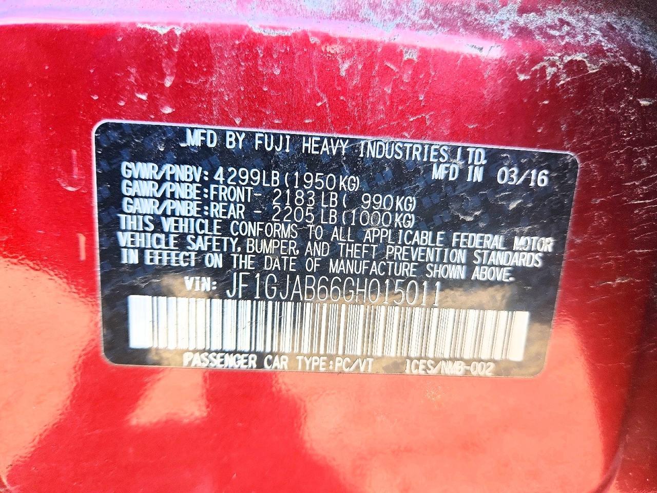 2016 Subaru Impreza Premium - zdjęcie 12