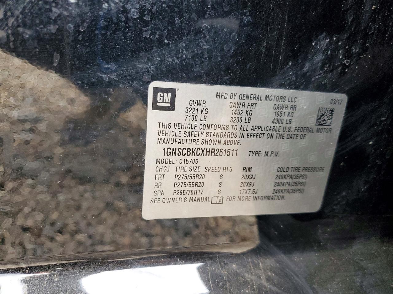 2017 Chevrolet Tahoe C1500 Lt - zdjęcie 13