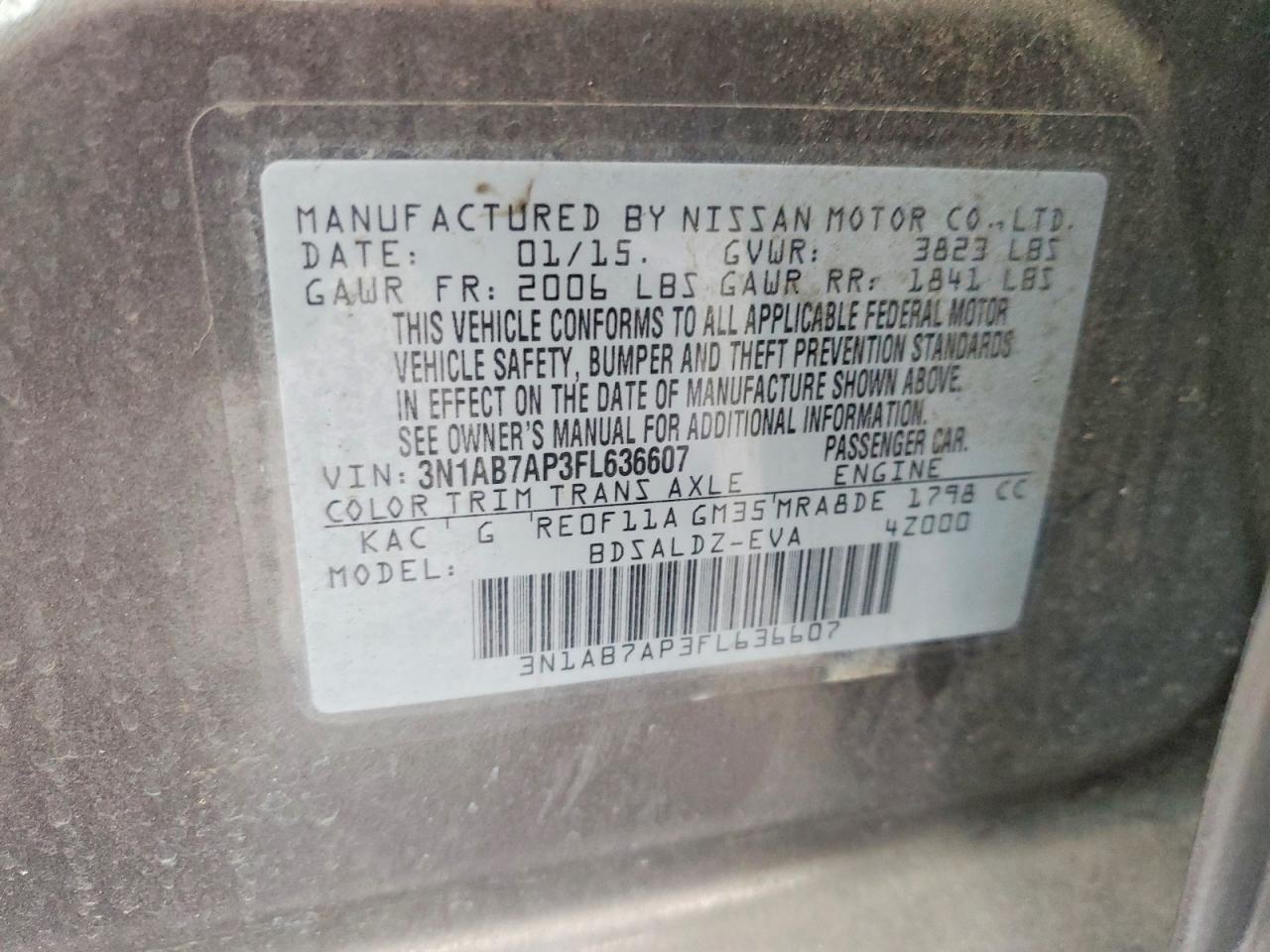 2015 Nissan Sentra Sv - zdjęcie 13
