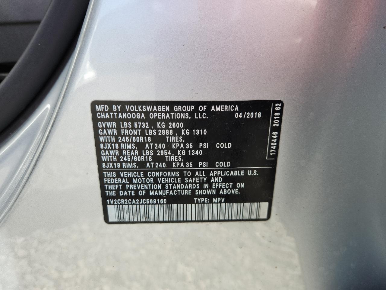 2018 Volkswagen Atlas Se - zdjęcie 13