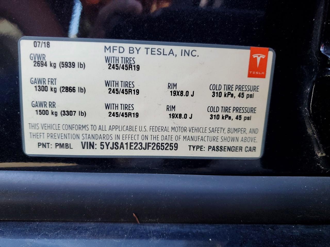 2018 Tesla Model S - zdjęcie 12