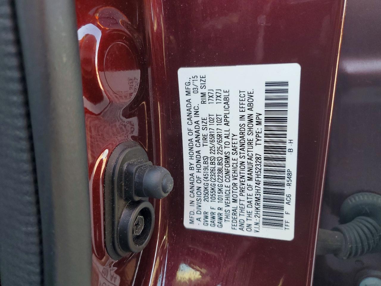 2015 Honda Cr-V Exl - zdjęcie 13