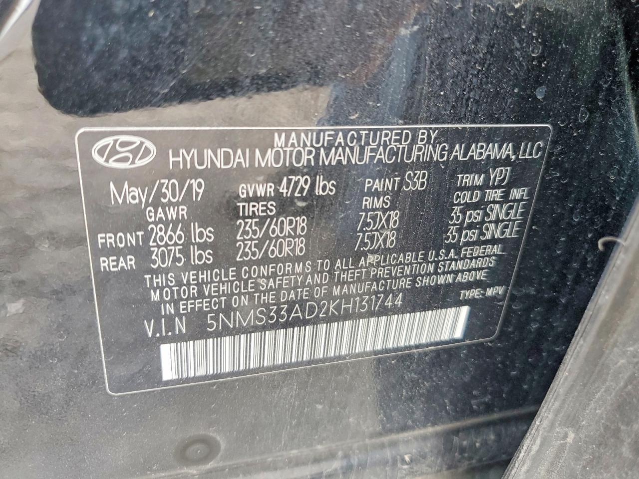 2019 Hyundai Santa Fe Sel Plus 2.4L - zdjęcie 12