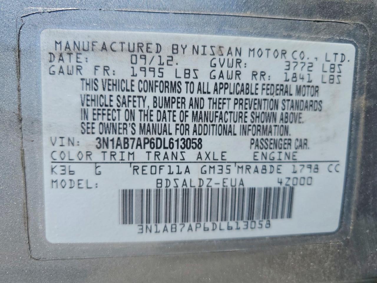 2013 Nissan Sentra S - zdjęcie 23