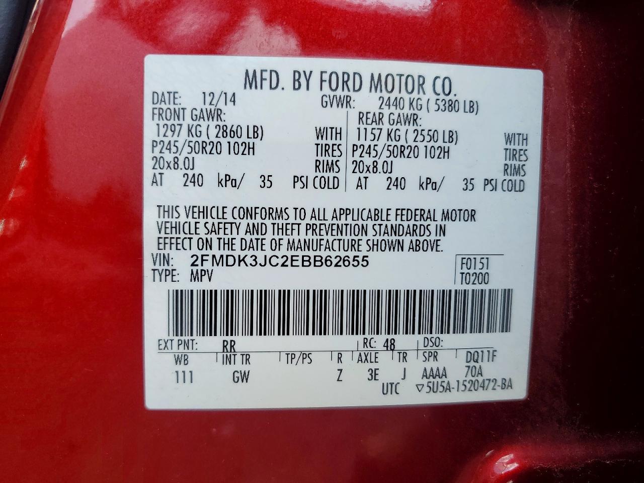 2014 Ford Edge Sel - zdjęcie 13