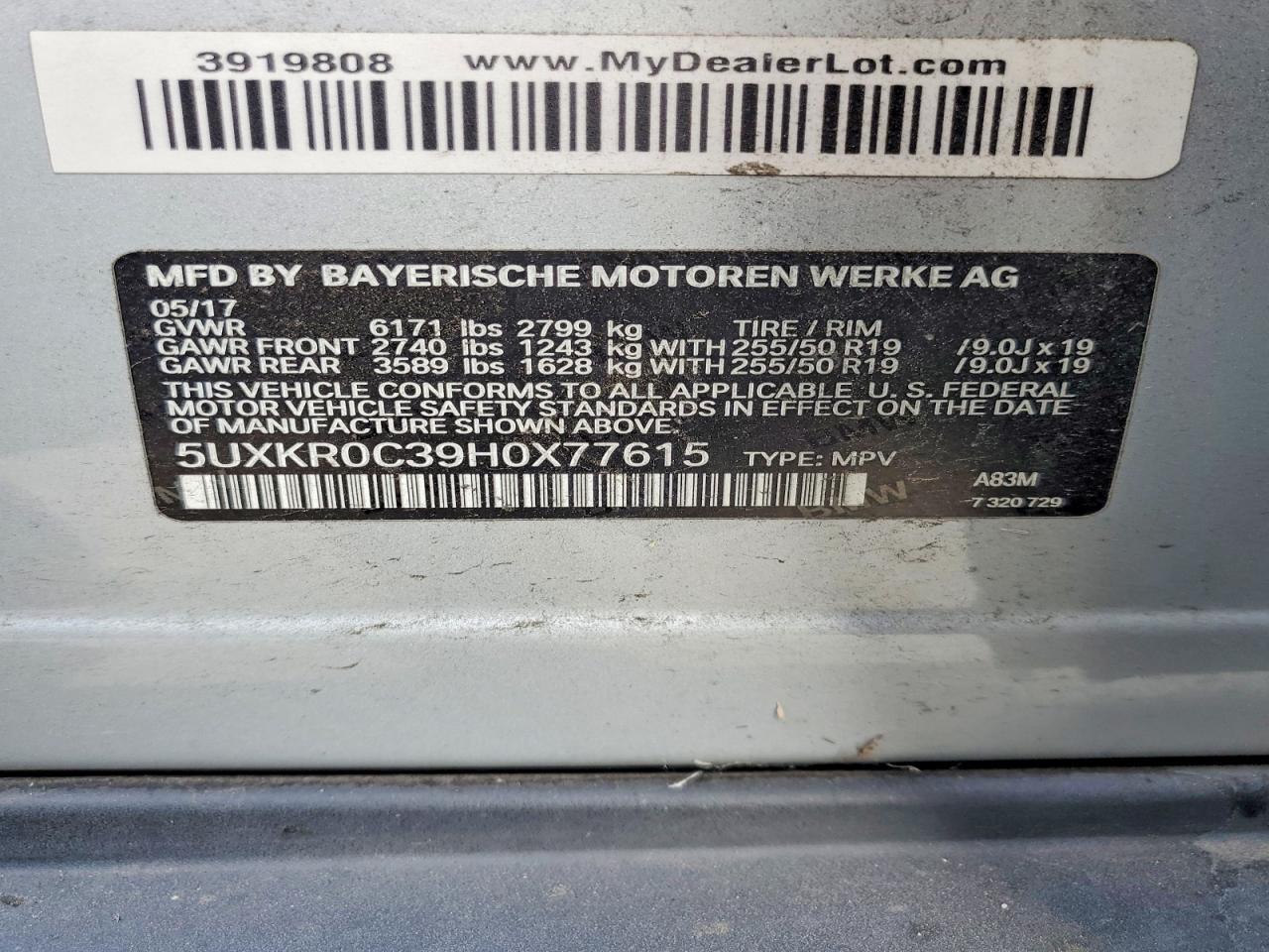 2017 BMW X5 xDrive35I - zdjęcie 14