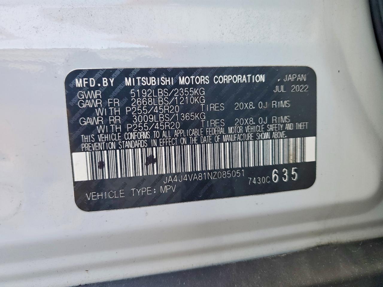 2022 Mitsubishi Outlander Sel - zdjęcie 13