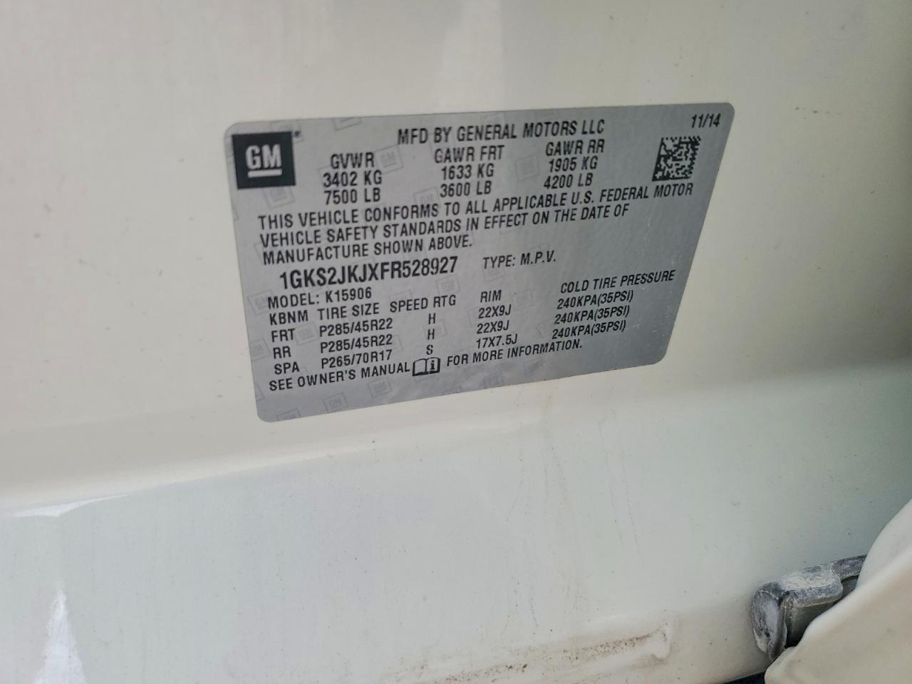 2015 GMC Yukon Xl Denali - zdjęcie 13