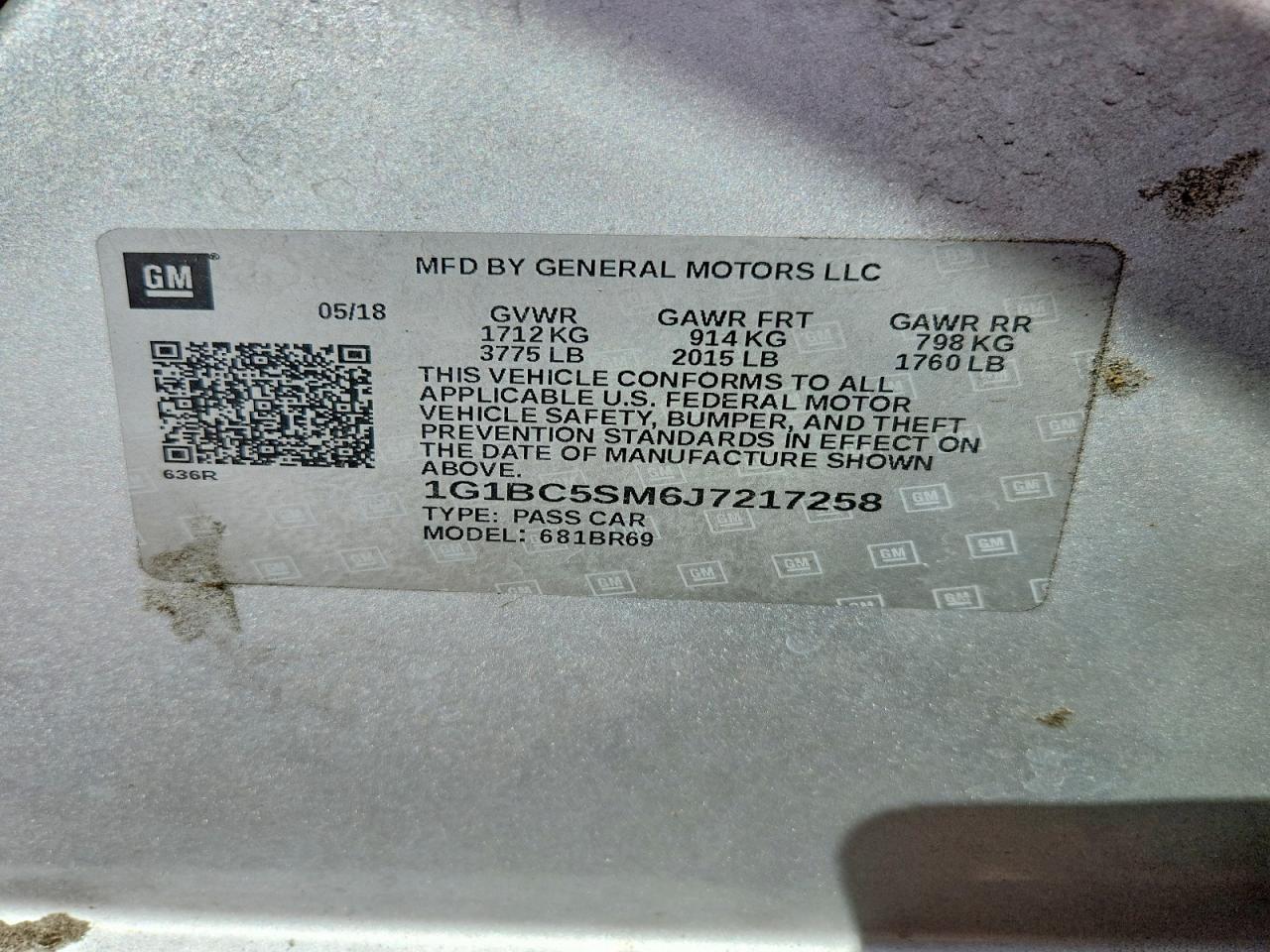 2018 Chevrolet Cruze Ls - zdjęcie 13