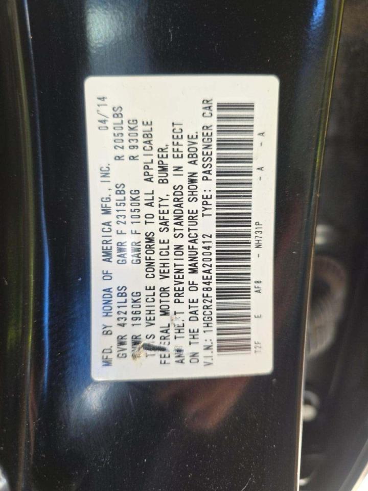 2014 Honda Accord Exl - zdjęcie 10