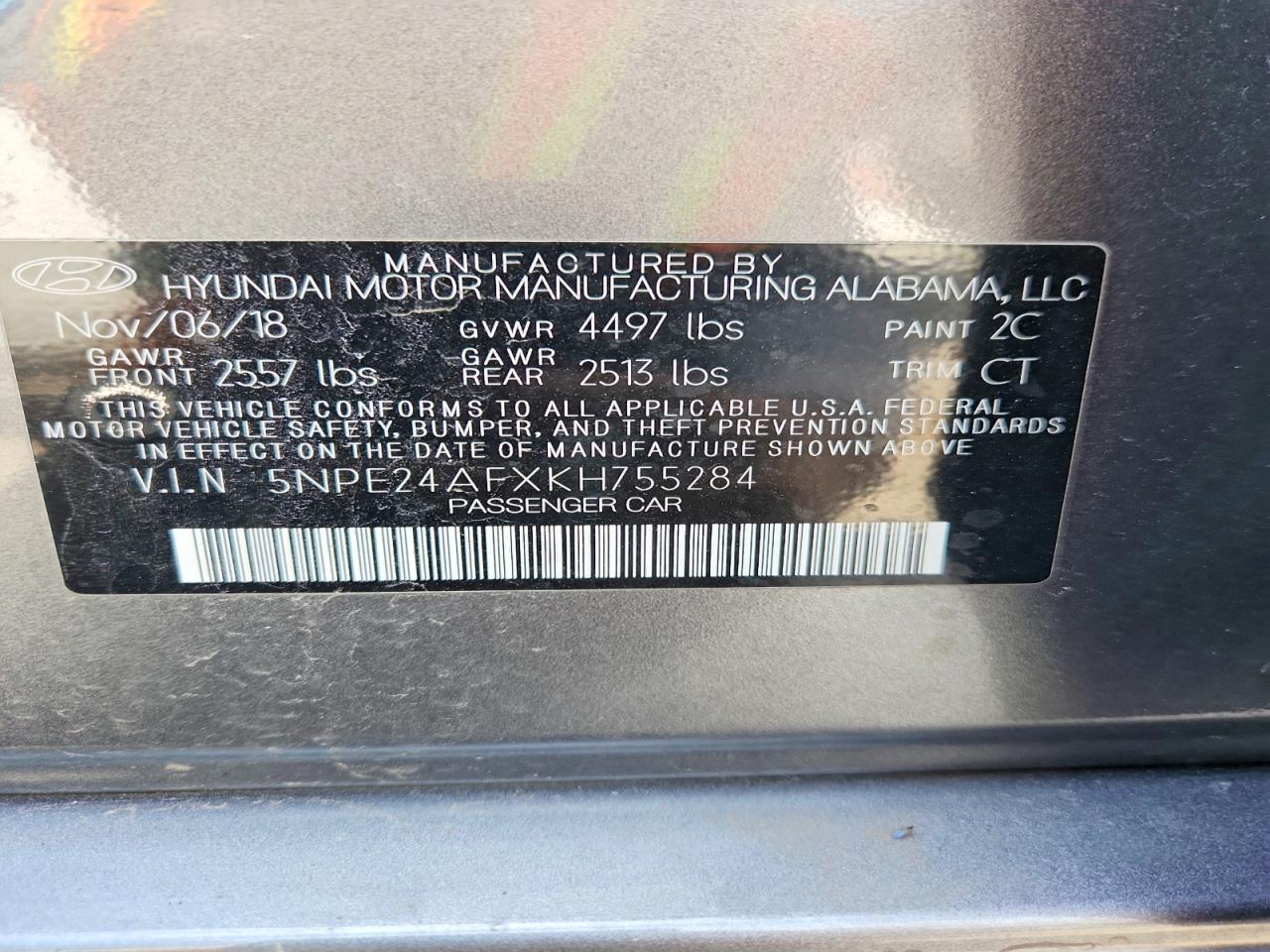 2019 Hyundai Sonata Se - zdjęcie 12