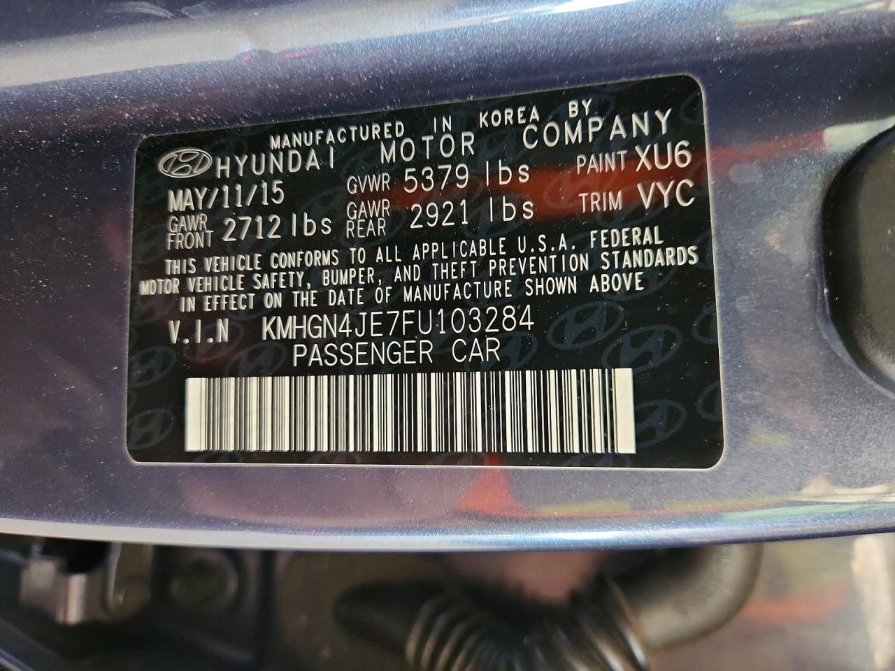 2015 Hyundai Genesis 3.8L - zdjęcie 12