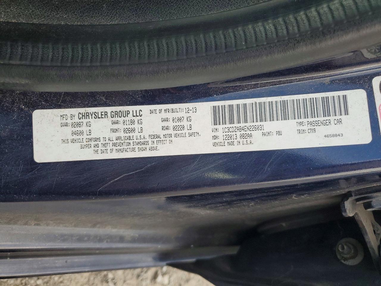 2014 Dodge Avenger Se - zdjęcie 12