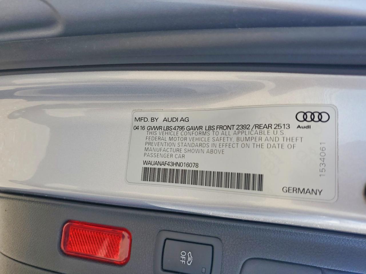 2017 Audi A4 Premium - zdjęcie 12